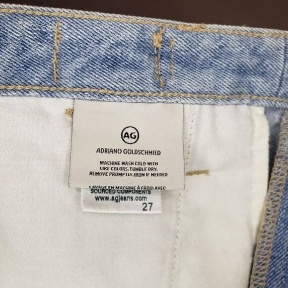 NWT AG Isabelle Paneled Straight Jeans in Infamous Size 27 - Picture 13 of 15